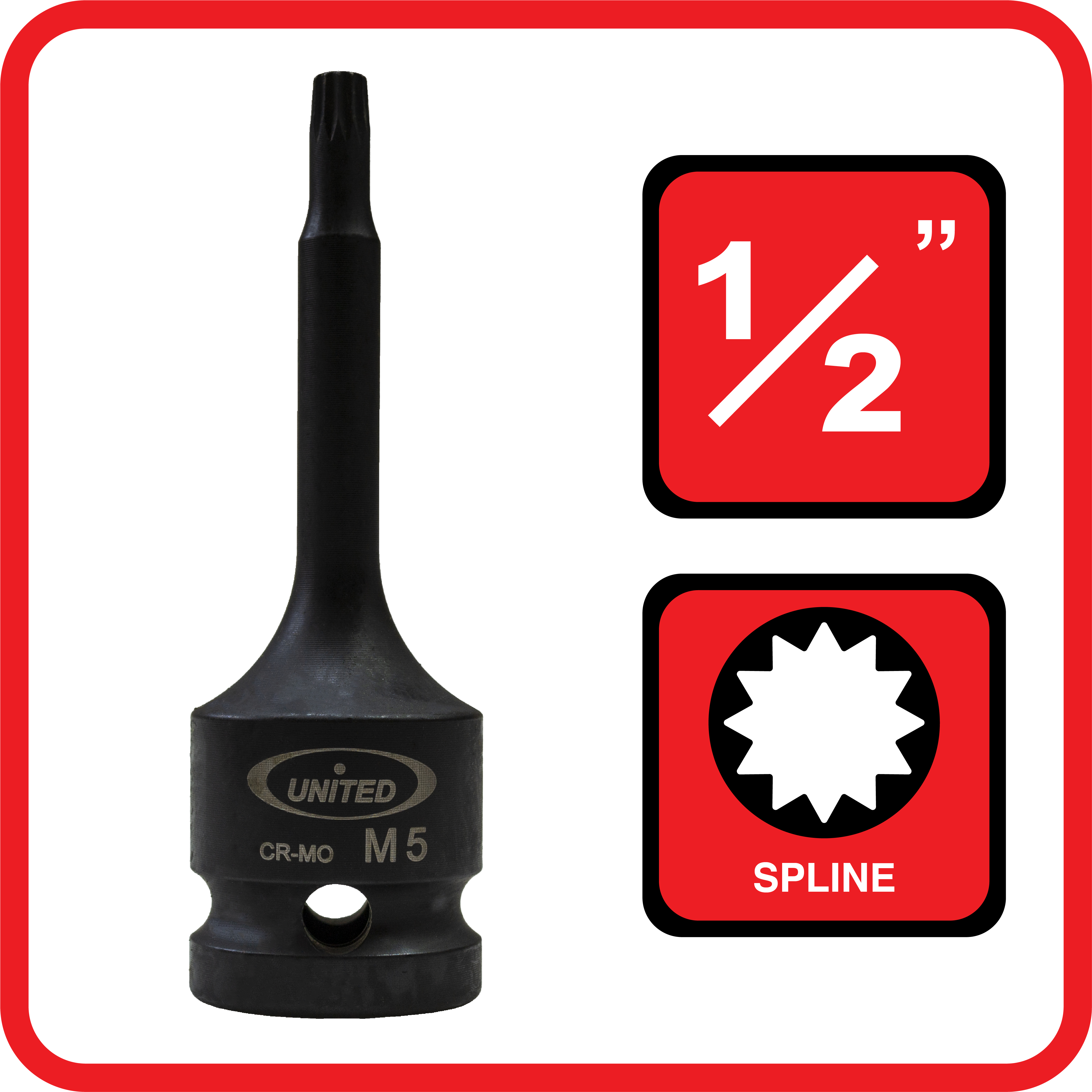 1/2" Impact Deep Spline Socket